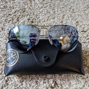 Authentic Ray-Ban 3349 avaitor sunglasses blue